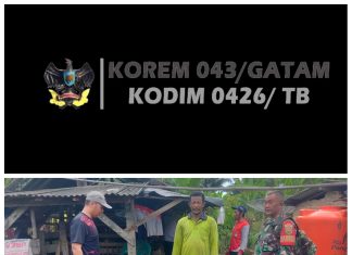 Serma Mugiyanto Melaksanakan Kegiatan Anjangsana Menjaga Kebersihan Lingkungan