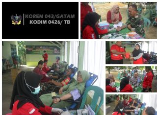 Kodim 0426 Tulang Bawang Gelar Donor Darah
