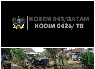 Babinsa Koramil 426-02/ Menggala Melaksanakan Gotong Royong Membantu Warga Membangun Rumah