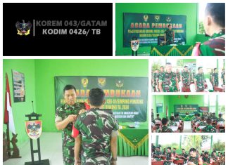 Dandim 0426 Tulang Bawang Letkol Kav Delvy Marico, S.E., M.I.P. Membuka Kegiatan Pemberdayaan Koramil Model