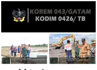 Dandim 0426 Tulang Bawang Tinjau lokasi Oplah
