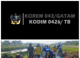 Serda Revin Rendika Melaksanakan Kegiatan Gotong Royong Bersama Warga membersihkan Saluran Air Dan Perbaikan Tanggul Untuk Penyiapan mengairi Sawah Musim Penanaman Padi