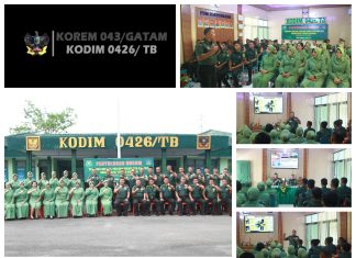 Tingkatkan Kesadaran Hukum, Anggota Kodim 0426/TB Terima Penyuluhan Hukum Dari Kumdam II/Swj