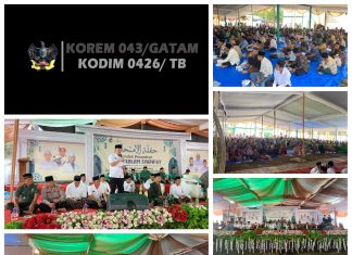 Danramil 426-04/BA Menghadiri Pengajian Akbar