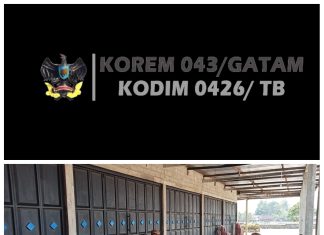 Komsos dengan warga babinsa Sertu M. Soleh mendiskusikan kebersihan lingkungan dan keamanan