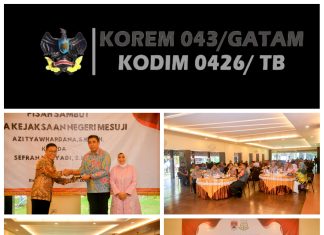 Dandim 0426 Hadiri Pisah Sambut Kajari Mesuji