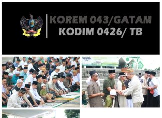 Dandim 0426 Sholat Idul Adha Bersama Forkopimda Di Masjid Baiturrahman Islamic Centre