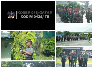 Upacara Bulanan, Dandim 0426 Tulang Bawang Minta Korbankan Semangat Nasionalisme Cinta Tanah Air