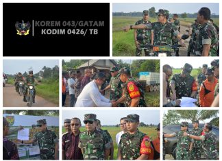 Danrem 043 Gatam Terjun Langsung Tinjau lokasi Oplah Di Wilayah Kodim 0426 Tulang Bawang