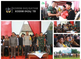 Peringatan Hari Bhayangkara Ke-78, Dandim 0426/TB Hadiri Kegiatan Bantuan Sosial, Penanaman 1000 Pohon, Ketahanan Pangan, dan Beasiswa di Tulang Bawang