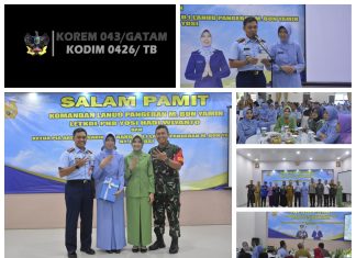 Dandim 0426/TB Hadiri Salam Pamit Danlanud Pangeran M. Bun Yamin