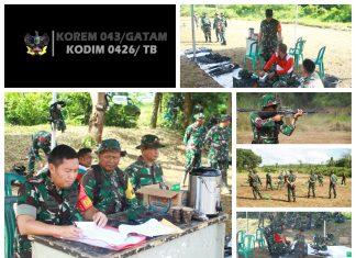Kodim 0426/Tulang Bawang Gelar Menembak Latbak Jatri Semester l TA. 2024
