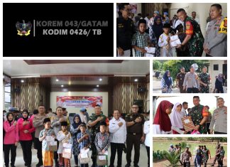 Dandim 0426/TB Hadiri Kegiatan Penamaan Pohon Dalam Rangka Hari Jadi Bhayangkara Ke-78 Di Polres Mesuji
