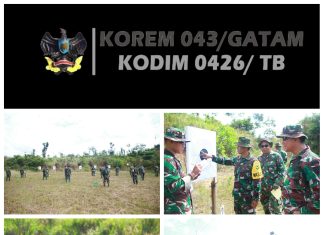 Kodim 0426 Tuba, Gelar Latihan Menembak Pistol Semester l TA. 2024