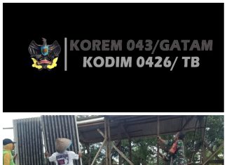 Ringankan Beban, Babinsa Serka Hambali Bantu Warga Bangun Rumah Di Desa Binaanya.