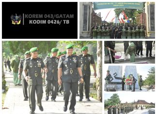 Peringati HUT Ke-77 Korem 043/Gatam Kodim 0426 Tulang Bawang Gelar Ziarah Di Taman Makam Pahlawan