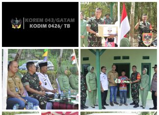 Dandim 0426/TB Menyerahkan Langsung Secara Simbolis Kunci Rumah Tidak Layak Huni (RTLH)