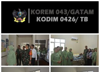 Wujud Kepedulian, Dandim 0426/TB Jenguk Anggota Yang Sakit