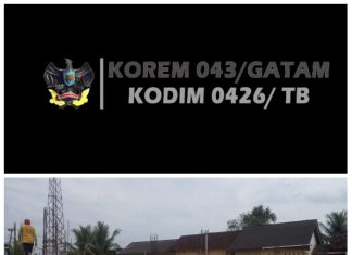 Babinsa Koramil 426-03/Rawajitu Melaksanakan Kegiatan Pembangunan Masjid Secara Bergotong Royong