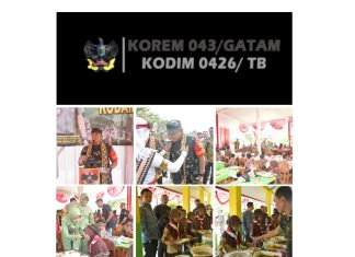 Menurunkan Angka Stunting Kodim 0426/TB, Lanjut Gelar Dapur Masuk Sekolah, Di SDN 01 Tri Tunggal Jaya TA. 2024