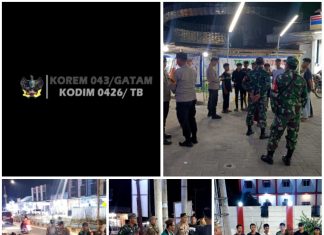 Cegah Gangguan Kamtibmas TNI/POLRI Gelar Razia Gabungan Bersinergi