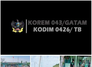 Ciptakan Lingkungan Bersih Dan Sehat Jajaran Kodim 0426/TB, Laksanakan Pembersihan Pangkalan