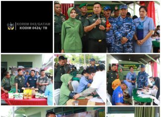 Dalam Rangka HUT TNI, Kodim 0426 Tulang Bawang Gelar Karya Bakti