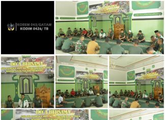 Kodim 0426 Tulang Bawang, Gelar Do’a Bersama Memperingati HUT TNI Ke-79 TA. 2024