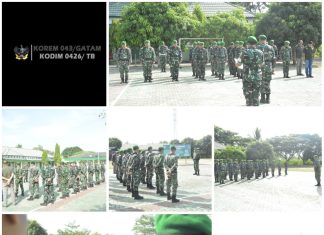 Tingkatkan Kesiapsiagaan, Kodim 0426 Tuba, Siap Jaga Kondusifitas Jelang Pelantikan Presiden Dan Wakil Presiden RI