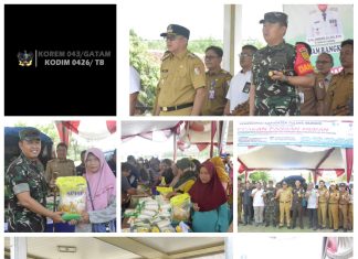 Dandim 0426/TB, Hadiri Gerakan Pangan Murah Sedunia (GPM) Ke-44 TA. 2024. Di Kab Tuba