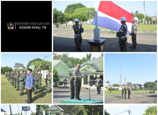 Memperingati Hari Sumpah Pemuda Ke-96 Kodim 0426 Tulang Bawang Menggelar Upacara