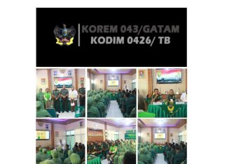 Kodim 0426 Tulang Bawang, Menerima Penyuluhan Kesehatan Dari Denkesyah 02.04.03 Bandar Lampung