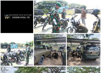 Tim Asnik Denpal ll/3 Bandar Lampung Terjun Langsung Ke Kodim 0426 Tulang Bawang Cek Randis