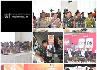 Dandim 0426 Tulang Bawang, Hadiri Debat Publik Pertama Pasangan Calon Bupati Dan Wakil Bupati Tuba Tahun 2024