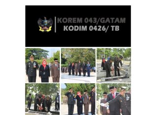 Dandim 0426/TB, Hadiri Upacara Ziarah Nasional Dalam Rangka Hari Pahlawan Ke-79 TA 2024