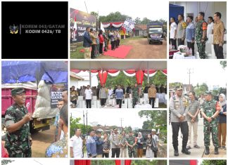 Guna Suksesnya Pemilu TA. 2024 Dandim 0426 TB, Menghadiri Pelepasan Distribusi Logistik Pemilu