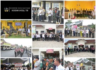 Pastikan Kondusif Dandim 0426 TB, Bersama Forkopimda Tinjau Sejumlah TPS Di Kab. Tulang Bawang