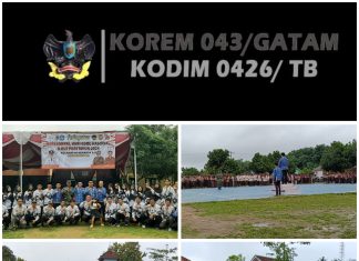 Babinsa Koramil 426-05/PA, Hadiri Upacara Hari Guru