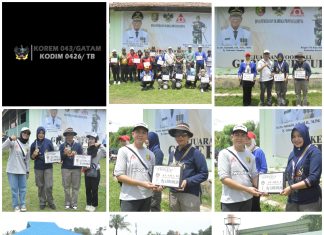 Wah.! Kodim 0426/TB, Berhasil Sabet Juara l Dan ll Putri Single Stroke Dalam Ajang Kejuaraan Woodball Gubernur Lampung TA. 2024