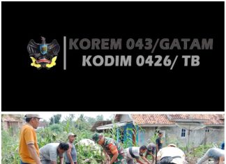 Bangun Keakraban, Babinsa Terjun Langsung Bantu Pembuatan Pondasi Rumah Di Desa Binaan
