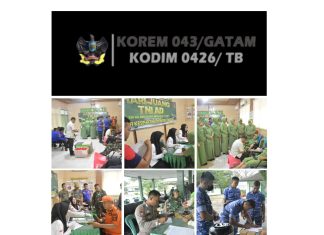 Hari Juang TNI-AD Ke-79 TA. 2024 Kodim 0426 TB Gelar Donor Darah
