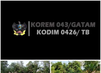 Babinsa Koramil 426-05/Penawar Aji Melaksanakan Kegiatan bergotong royong dengan masarakat