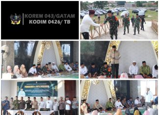 Dandim 0426 TB Hadiri Peresmian Masjid Al Qodr Di Kabupaten Tulang Bawang