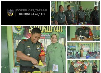 Kodim 0426 TB, Gelar Syukuran Dalam Rangka HUT Ke-79 Kodam II/Sriwijaya