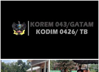 Babinsa Koramil 426-05 PA, Melaksanakan Gotong Royong Dengan Masyarakat