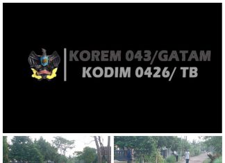 Babinsa Koramil 426-05 PA, Bersama Warga Bersihkan Kiri Kanan Jalan