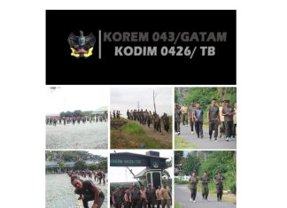 Jaga Kebugaran Personil, Kodim 0426 TB, Laksanakan Jum’at Sehat