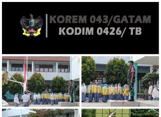 Danramil 426-02 Menggala, Menjadi Irup Di SMAN 03 Menggala, Ingatkan Pelajar selalu Giat Belajar