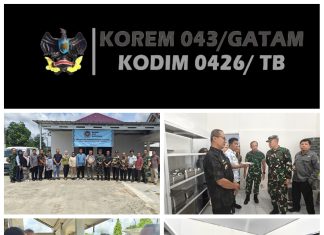 Kodim 0426 Tulang Bawang bersama dengan Pemkab Mesuji Kawal Penuh Makan Bergizi Di wilayah Kabupaten Mesuji