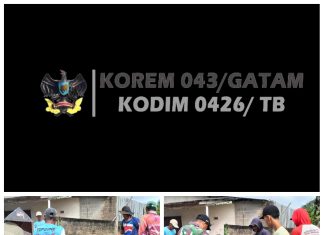 Babinsa Koramil 426-03/Rawajitu Melaksanakan Kegiatan Gotong Royong Penimbunan Jalan Bersama Masyarakat Wono Agung
